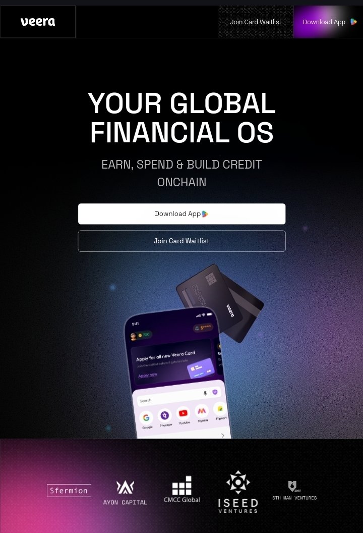 qazeem123's tweet image. GN CT 
What are the problems with today’s financial app, and how does @On_Veera intend to fix it?

As we all know Today’s financial apps look polished—nice designs, smooth buttons, and endless features.
But behind the aesthetics, users still face the same frustrating problems:…