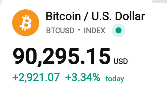 scryptoguy's tweet photo. Welcome back to $90k https://t.co/bbGJyFoUFp