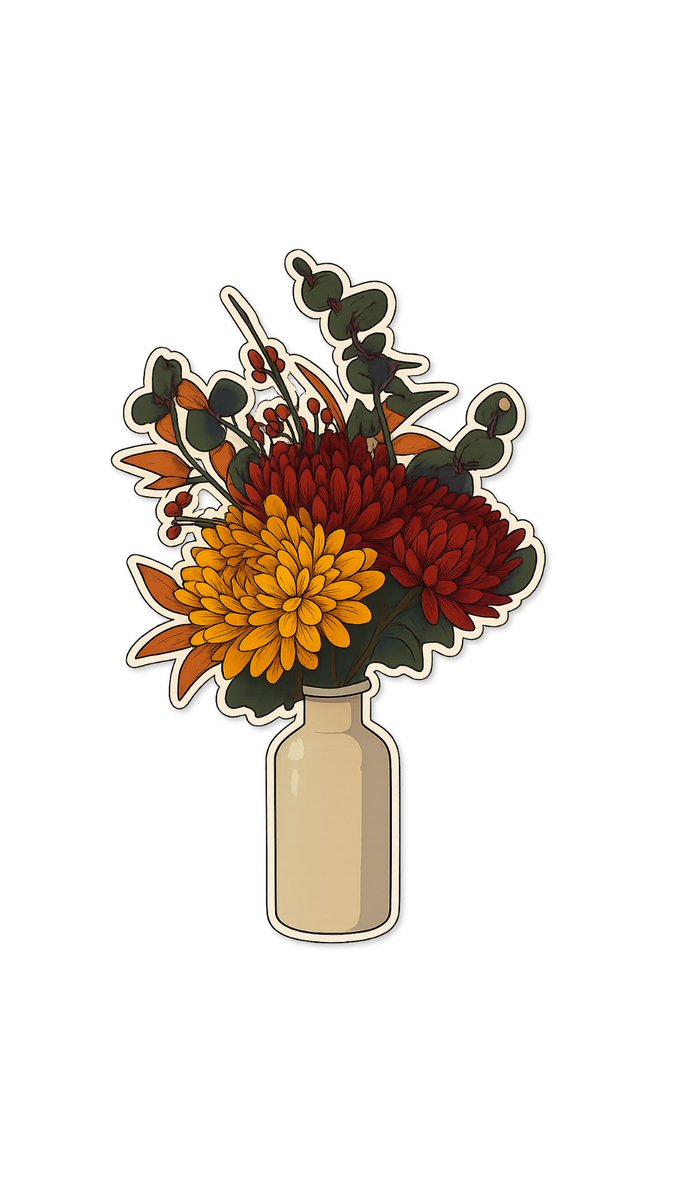stickeranything's tweet image. From real-life fall florals → straight into an anime sticker ✨🌼🍁

#StickerAnything #AnimeSticker #AestheticStickers #Stickers #Fall
