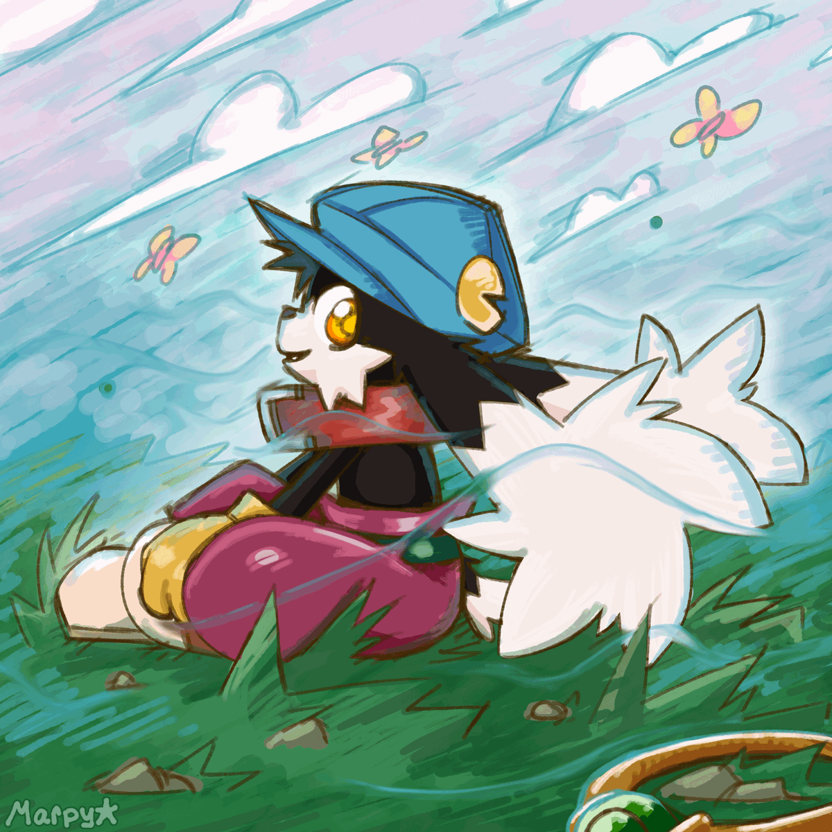MarpyStar's tweet image. Drew a Klonoa 🍃