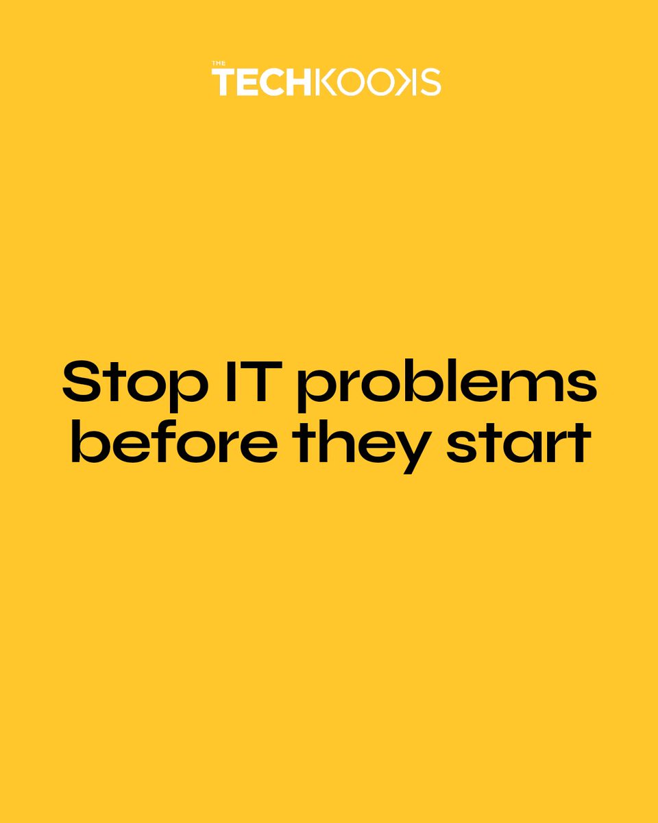 thetechkooks's tweet image. Consistent IT support builds resilience. Regular monitoring prevents costly downtime and keeps your business running smoothly. Proactive care means predictable costs and peace of mind—so you can focus on growth, not emergencies.

Free Tech Assessment calendly.com/techkooks/tech…