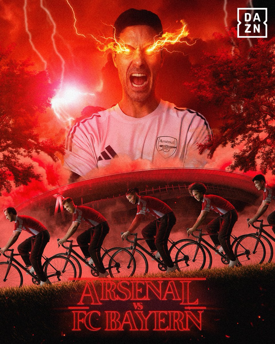 Strangers at the Emirates 🔴⚪‼️⁉️.

Another piece done for <a href="/DAZNFootball/">DAZN Football</a> 🧑🏾‍🎨🎨