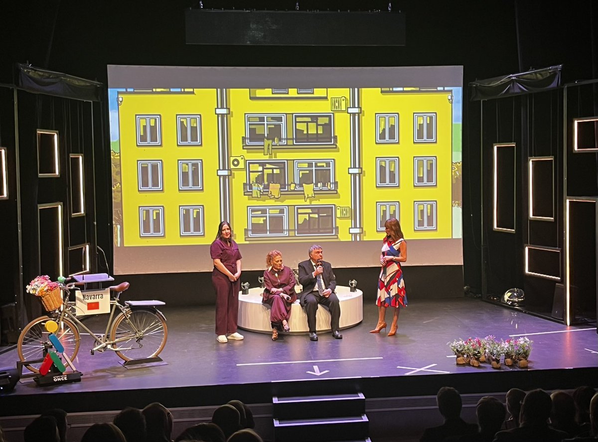 En la Gala Premios #Solidarios de <a href="/GrupoSocialONCE/">Grupo Social ONCE</a> en Navarra.