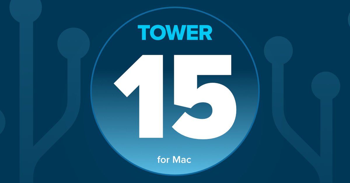 gittower's tweet image. Tower 15 for Mac is officially here! 🥳

This release introduces full macOS 26 support and powerful features to keep your branches clutter-free.

BTW, Tower is 30% off this week for new customers 😉

Let&apos;s see what&apos;s new! 🧵

1/9