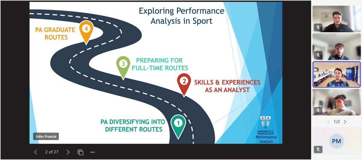 RGU_ASESandSC's tweet image. Great to have Dr John Francis (University of Worcester) with our ASES &amp;amp; SC students last week 🎥

He delivered a fantastic session on Performance Analysis in Sport, plus insights into postgrad pathways and career routes in applied sport.

#ASES #SportCoaching #PerformanceAnalysis