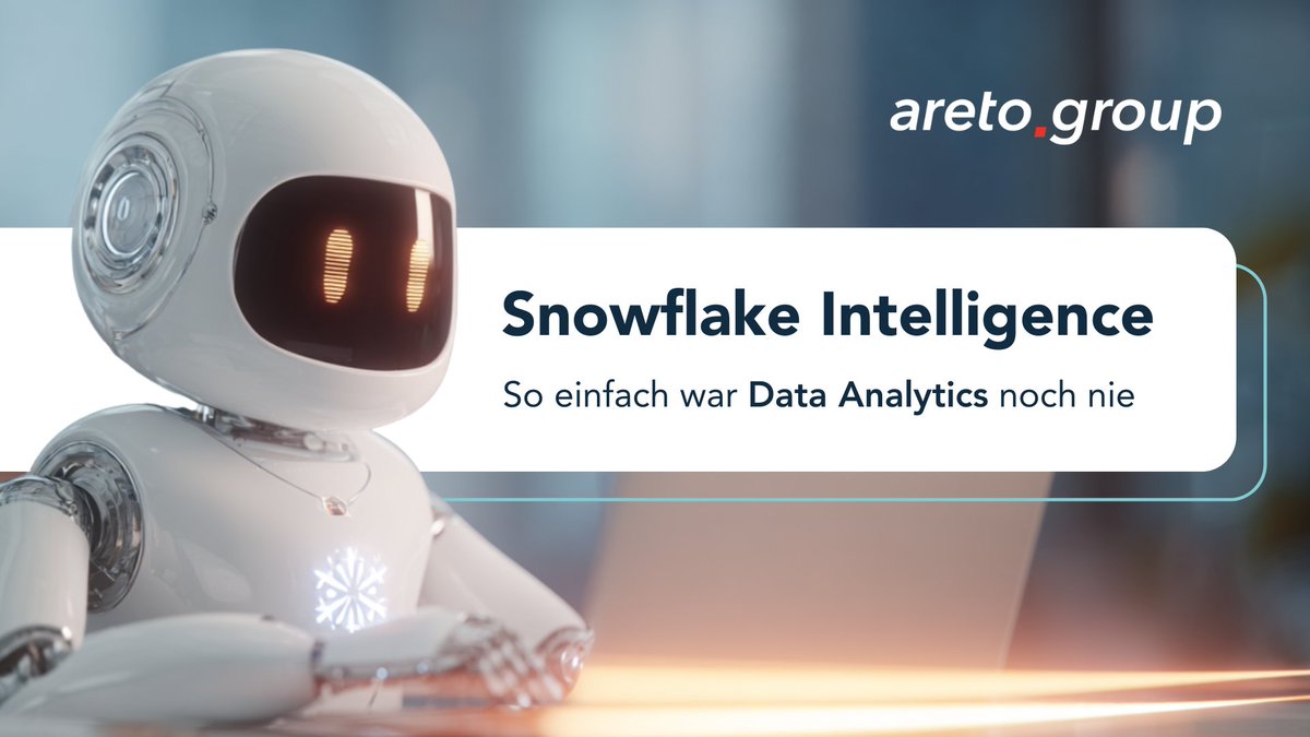 areto_group's tweet image. Neuer Blogbeitrag auf dem areto Blog: Warum Snowflake Intelligence zum Gamechanger für datengetriebene Unternehmen wird 💡 areto.de/snowflake-inte…
#Snowflake #SnowflakeIntelligence #DataRevolution