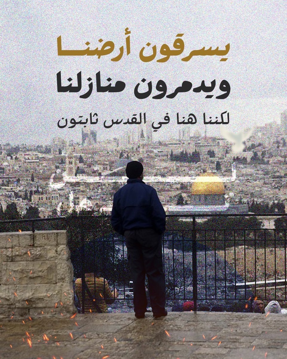 مشاريع مصادرة أراضينا واستمرار تدمير منازلنا لن تدفعنا للهجرة وترك القدس.. هنا ولدنا وهنا سنبقى
#قدس_بلس