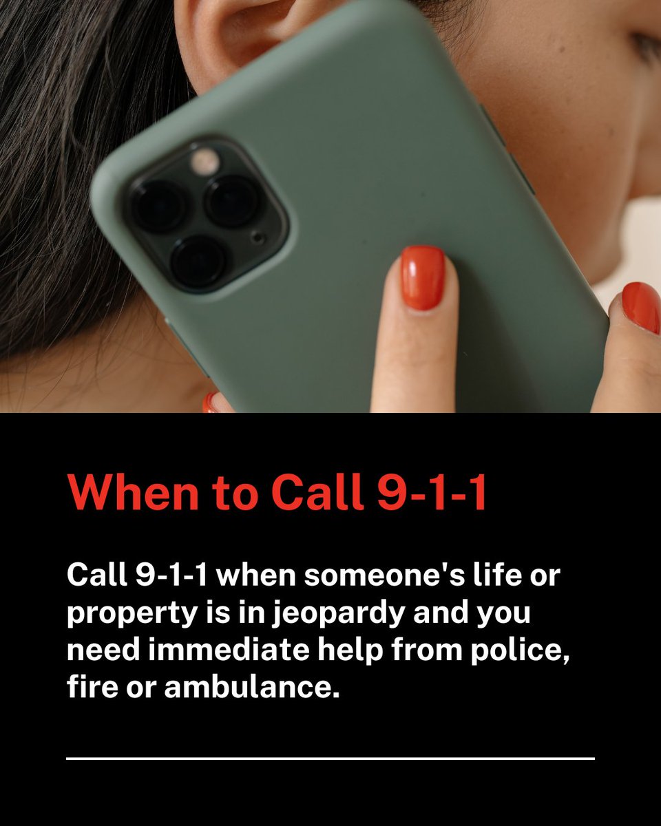 EComm911_info's tweet photo. Do you know when to call 9-1-1 versus when to call your local police non-emergency line? ☎️
Learn more about how to make the right call: https://t.co/kZCqkssbei #911BC https://t.co/SRSGlC19Fz