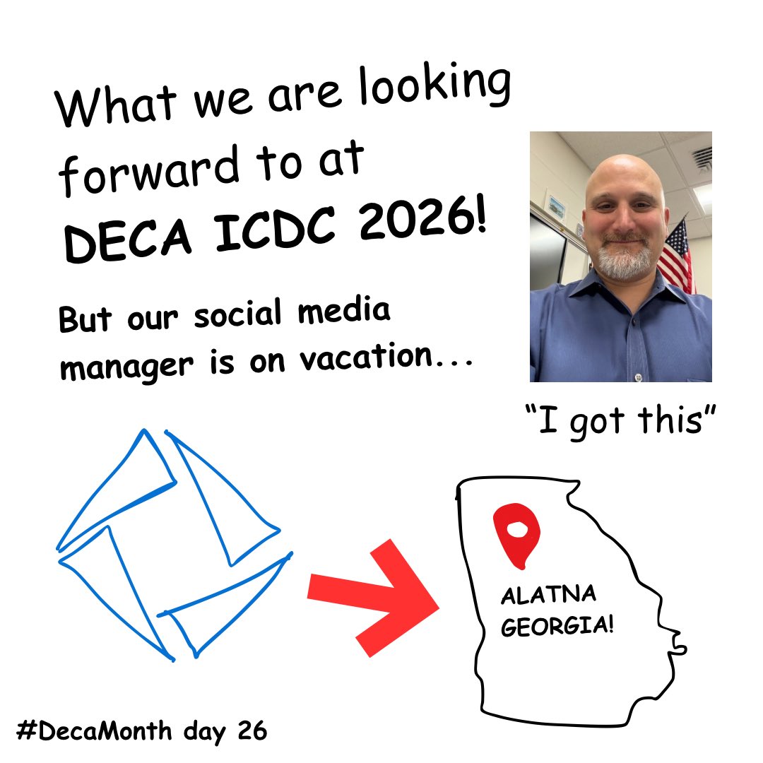 KPDECAchapter's tweet image. Day 26 of #DECAMonth shares what King Philip DECA is most looking forward to about #DECAICDC! 
#gotheextra
#goallin