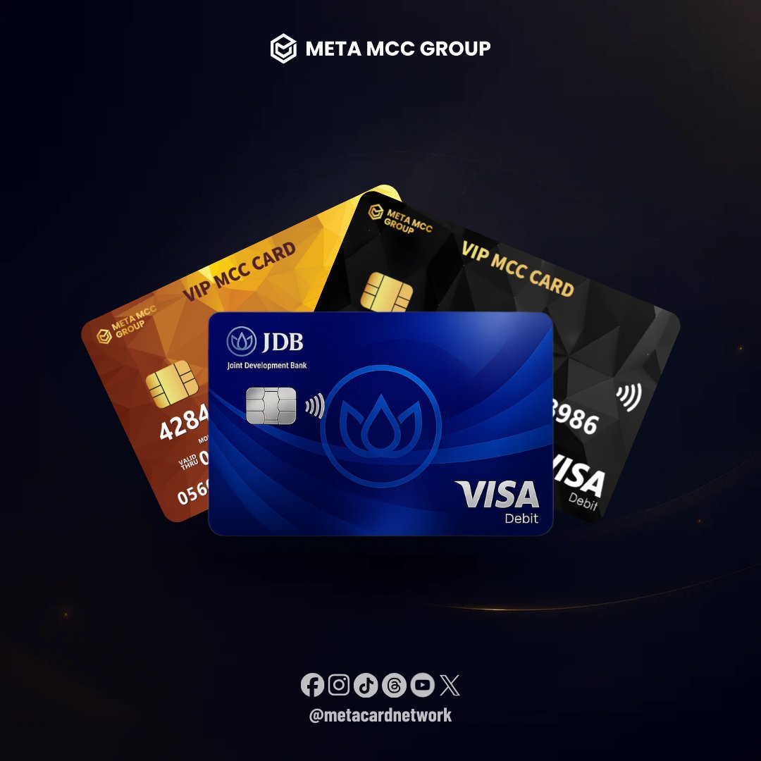 MetaCardNetwork's tweet image. Introducing your new crypto debit card with different designs and one clear purpose.

• Instant USDT to USD conversion
• Global VISA and ATM access
• High spending limits
• Secure KYC protection

Get your Meta MCC Card now.
metamcc.com