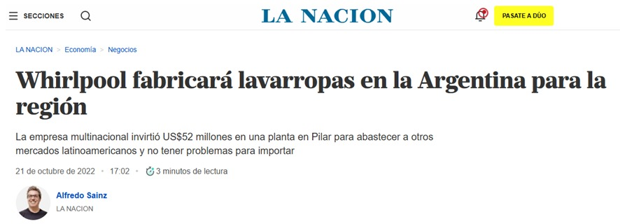 hernanletcher's tweet photo. 1er acto: Whirlpool fabricará lavarropas en la Argentina para la región (octubre 2022)

2do acto: Whirlpool recortó al menos 60 puestos de trabajo y ajustó uno de sus turnos de producción (mayo 2024)

3er acto: Whirlpool cierra su planta de Pilar y abandona la producción en la Argentina (noviembre 2025)

¿Cómo se llama la obra?
EL MODELO ANTI INDUSTRIAL DE MILEI