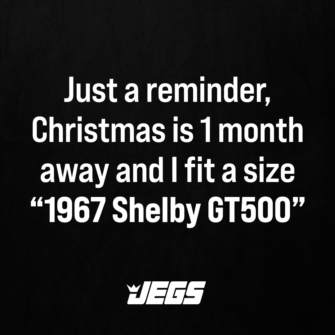 JEGSPerformance's tweet image. Just putting it out there: I’ve been really good this year. 🎅