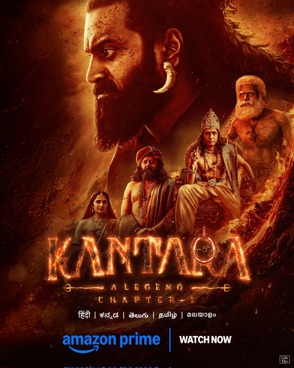 AbineshWorld's tweet image. #KantaraChapter1 is now streaming hindi @PrimeVideoIN
