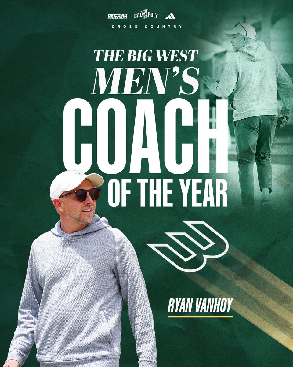 𝘼𝙉𝙊𝙏𝙃𝙀𝙍 𝙊𝙉𝙀 𝙁𝙊𝙍 𝙏𝙃𝙀 𝙇𝙀𝘼𝘿𝙀𝙍 𝙊𝙁 𝙊𝙐𝙍 𝙋𝙍𝙊𝙂𝙍𝘼𝙈 🫡

For the fourth straight time, Director of Track &amp; Field and Cross Country Ryan Vanhoy has been named the Big West Men’s Cross Country Coach of the Year!

#RideHigh🐎👟