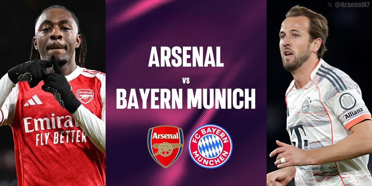 Ars 🆚 Byn 
For me these are the best teams in the world right now. 
Last 5 games
 Arsenal 0
Draw 1
Bayern 4.

Statistically a win for us is less important, but not winning for the last five games against Bayern,,,,  , it's really bad. Let's win this.