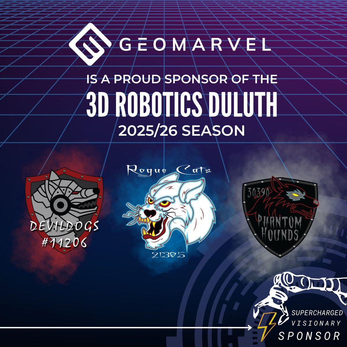 geomarvel's tweet image. 🌟 GeoMarvel is proud to support the next generation of STEM innovators! 🤖💡
This season we’re sponsoring three FTC teams under 3D Robotics Duluth. All three competed this weekend—and all three qualified for State! 🎉

#STEM #FIRSTTechChallenge #YouthRobotics #FutureEngineers