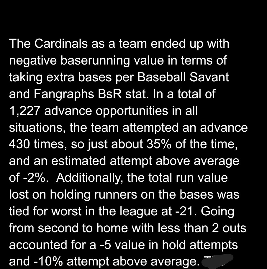 Here's a short part of an excerpt I did on the teams baserunning. I don't think Pop is bad because the sends aren't bad. Just vmtoo conservative for a team that relied on runs via balls in play over SLG.