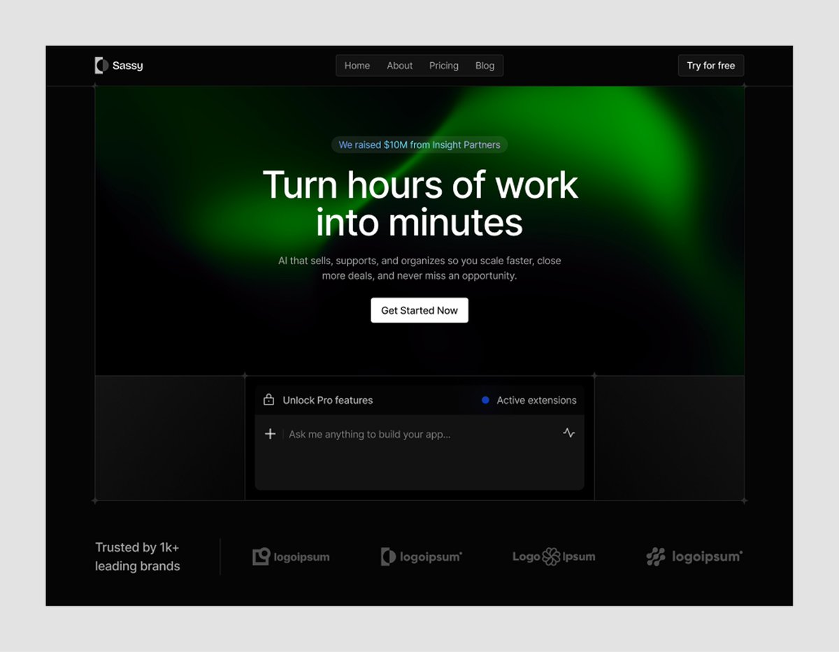 noman_framer's tweet image. AI Agent SAAS new @framer template!
Home page done!