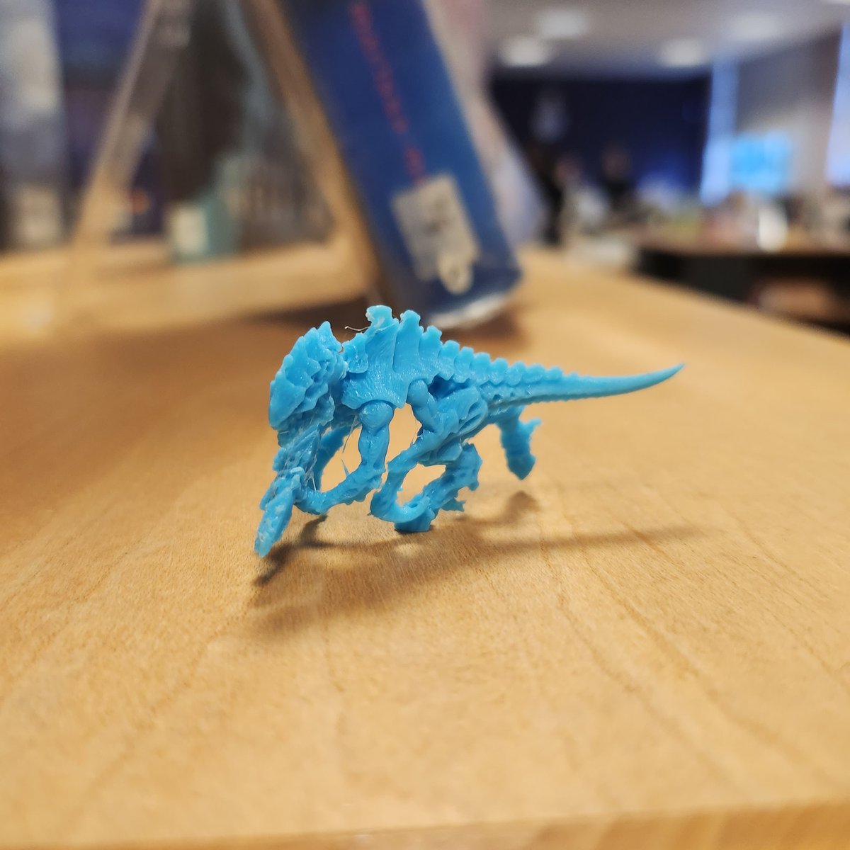 LibLourdes's tweet image. Some @LourdesSec S4 #SchoolLibrary minions showed off their creativity today. Check out this v detailed monster 👹made on the @TechLourdes 3D printer &amp;amp; the new cat guardians of the Library light switches 😻.