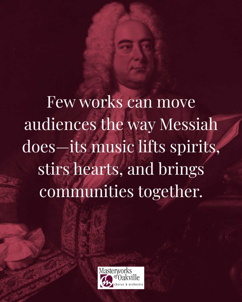 2 days to go! Come out and join us this Friday night and over the weekend as Masterworks brings this uplifting music to St. Andrew's Catholic Church Oakville. 

Tickets are selling fast.

Get tickets now at: masterworksofoakville.ca

Link in bio

#messiah #upliftingmusic