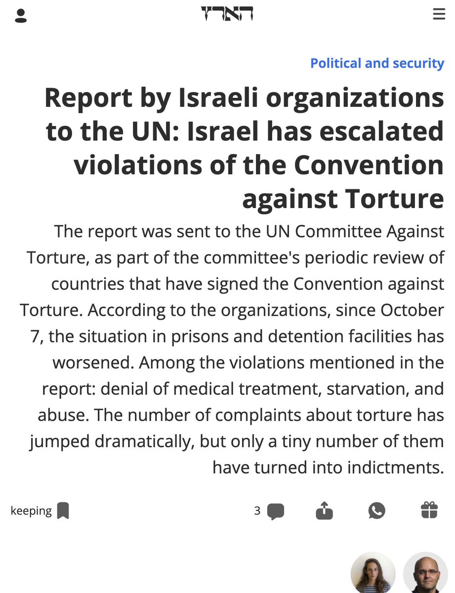 muhammadshehad2's tweet image. 🚨Israel is pouring boiling water on blindfolded, handcuffed &amp;amp; shackled Palestinians hostages, as one of many sadistic torture methods; inc. beatings, dog attacks, urinating on hostages, sexual violence, r@pe, burning, sleep deprivation...

All documented by Israeli orgs👇