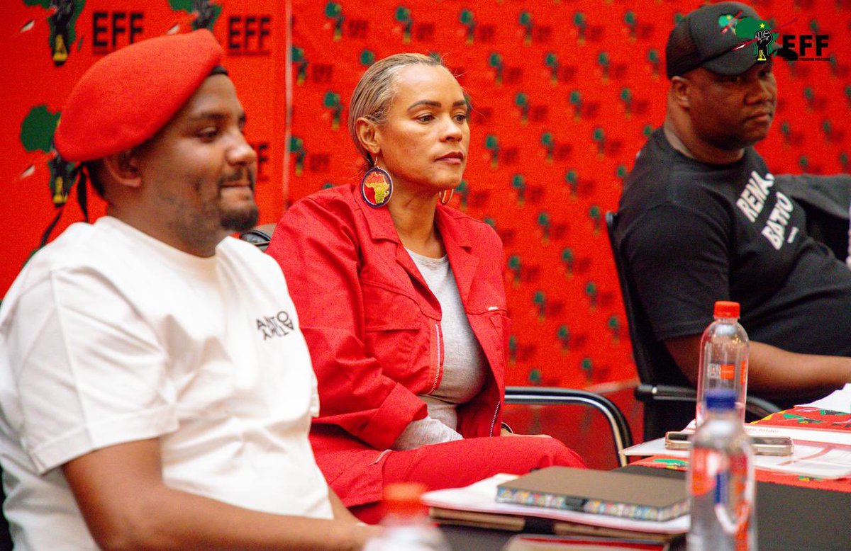 EFFSouthAfrica's tweet image. ♦️In Pictures♦️

The EFF Deputy Secretary General @LeighAnnMathys at the Phala Phala March Reporting Meeting. 

#ReleasePhalaPhalaJudgement