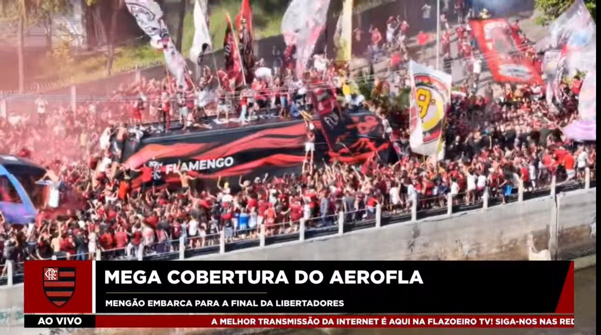 gsilvareporter's tweet image. O AeroFla é o maior movimento cultural de torcida do futebol brasileiro. Extremamente necessário para que nunca se esqueça que o Flamengo é isso: do povo. Muito significativo.

Torcedores excluídos do Maracanã e dos jogos de final única estão ali simplesmente pela paixão ao clube…