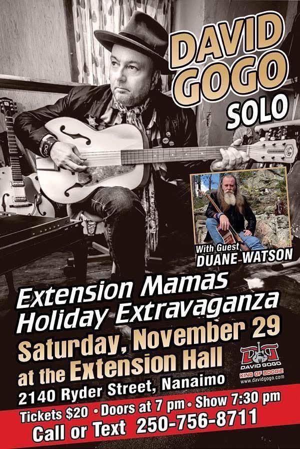 Only a few more days to reserve your seat for my annual Extension Mamas show. This year I am joined by Duane Watson who has a brand new single out. I will be playing a couple songs that I don’t normally play live, and there are rumours that my Mom is bringing short bread!