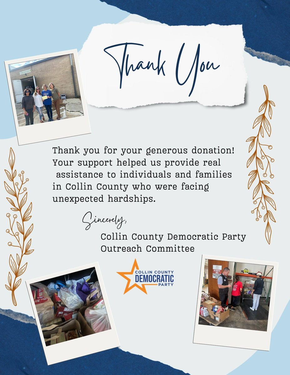 CollinDemocrat's tweet photo. #CollinCounty #ThankYouThankYou #minniespantry #dayofthanks https://t.co/oSlEXWeVpf