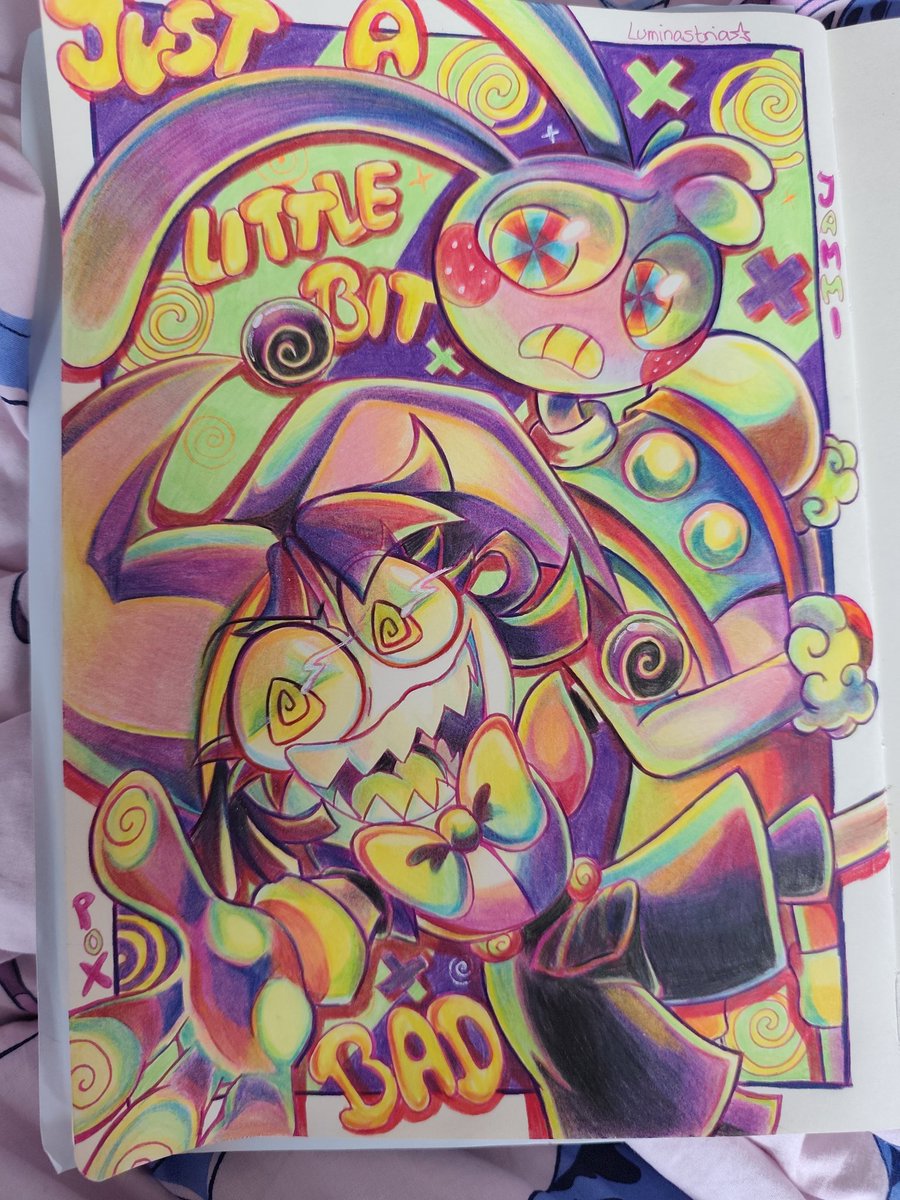 luminastria's tweet image. I heard you folks were STARVING for the artwork, sometimes I just feel a little bit bad and make people wait.. 👀💜💚

@thekittensneeze 

#TheAmazingDigitalCircus #DigitalCircus #tadc #pox #jammi #tadcau #jakeneutron #kittensneeze #gooseworx #glitchproductions