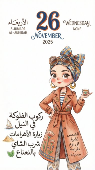 Stylish Calendar Illustration