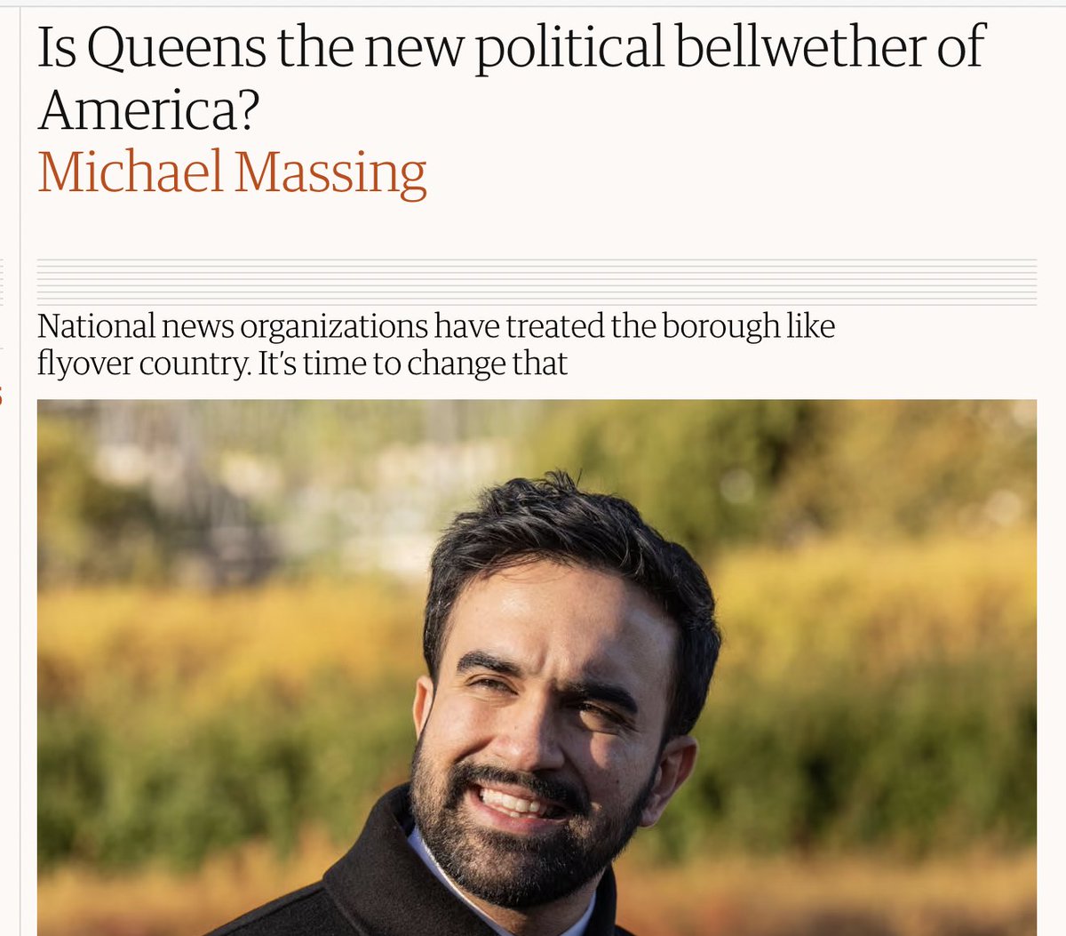 New Yorkers can dominate 90% of national coverage in an election season and STILL will complain afterwards that they're not getting enough attention. 

And no, Queens is not representative of anything.