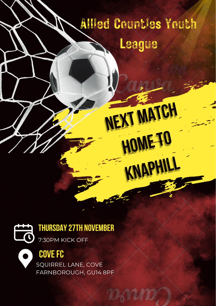 U18Cove's tweet photo. Next up, @KnaphillFC 

@CoveFC_Official 
@ACYFL_Official https://t.co/AywEqyOtsh