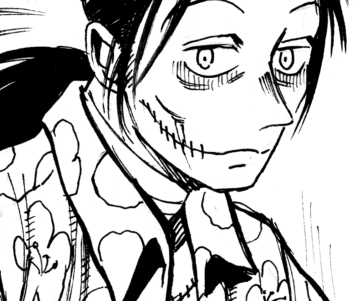 FancyRook's tweet image. Pages scanned at 300 dpi or higher are going to smack you in the face with how ugly they are. In reality, we never look at artwork this close. Downscaling is the secret- it mirrors our natural viewing experience.

(Raw versus 100% scale)