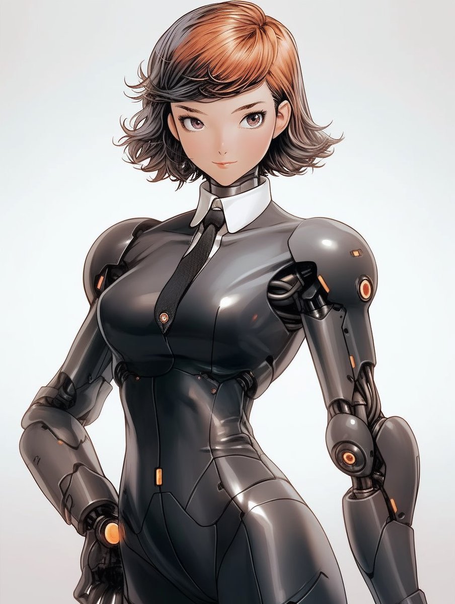 MdManheim's tweet image. 掲載日時：2025/11/26　23:28
登録日：2023/9/18
アンドロイド名：スーツスタイルアンドロイド63番
#midjourney #midjourneyart #aiart #android #アンドロイド #ロボ娘 mtbrs.net/ps_vonmanheim0…