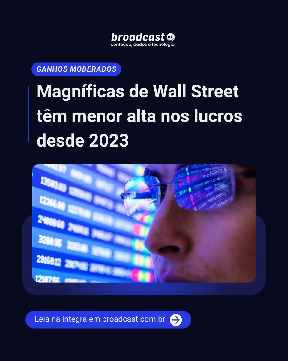 ae_broadcast's tweet image. Magníficas de Wall Street têm menor alta nos lucros desde 2023

👉🏻bit.ly/4adrP2u

📷Envato
