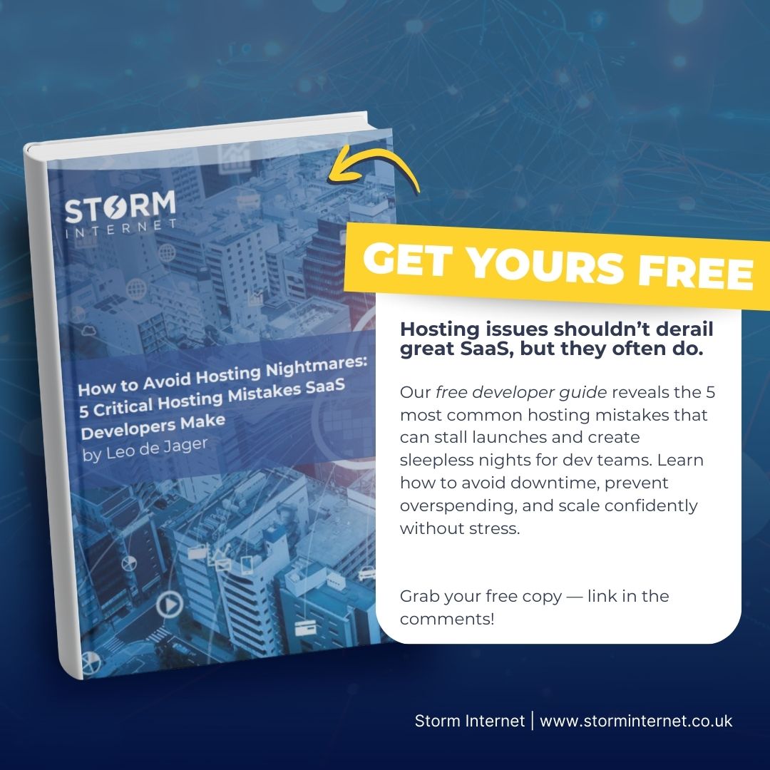 storminternet's tweet photo. Scaling your SaaS doesn’t have to mean breaking your stack.

We put together a quick, practical mini-guide to help you grow with confidence and avoid common scaling traps.

Read more: https://t.co/ctFdCNzZJK
#SaaSDevelopment #CloudHosting #DevLife https://t.co/wSfYyR5AxN