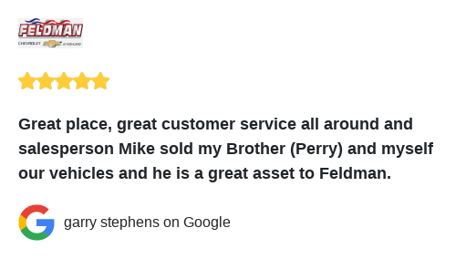 We just received a great review on Google. Thank you garry stephens!