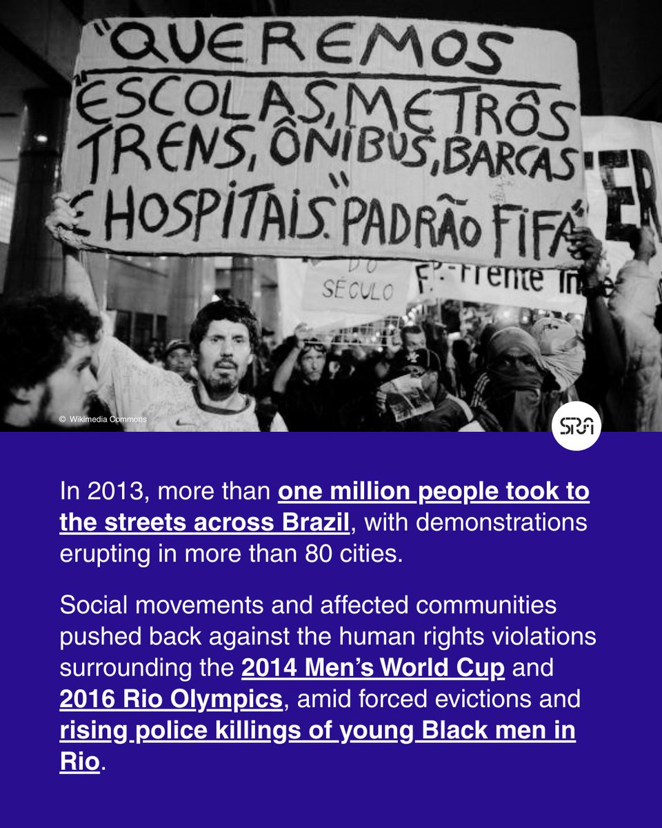 ✊ Brazilian human rights defender Ana Paula Gomes de Oliveira has spent more than a decade fighting for justice after her son Johnatha was killed by a police officer in 2014 one month before the #FIFAWorldCup kicked off in Brazil .