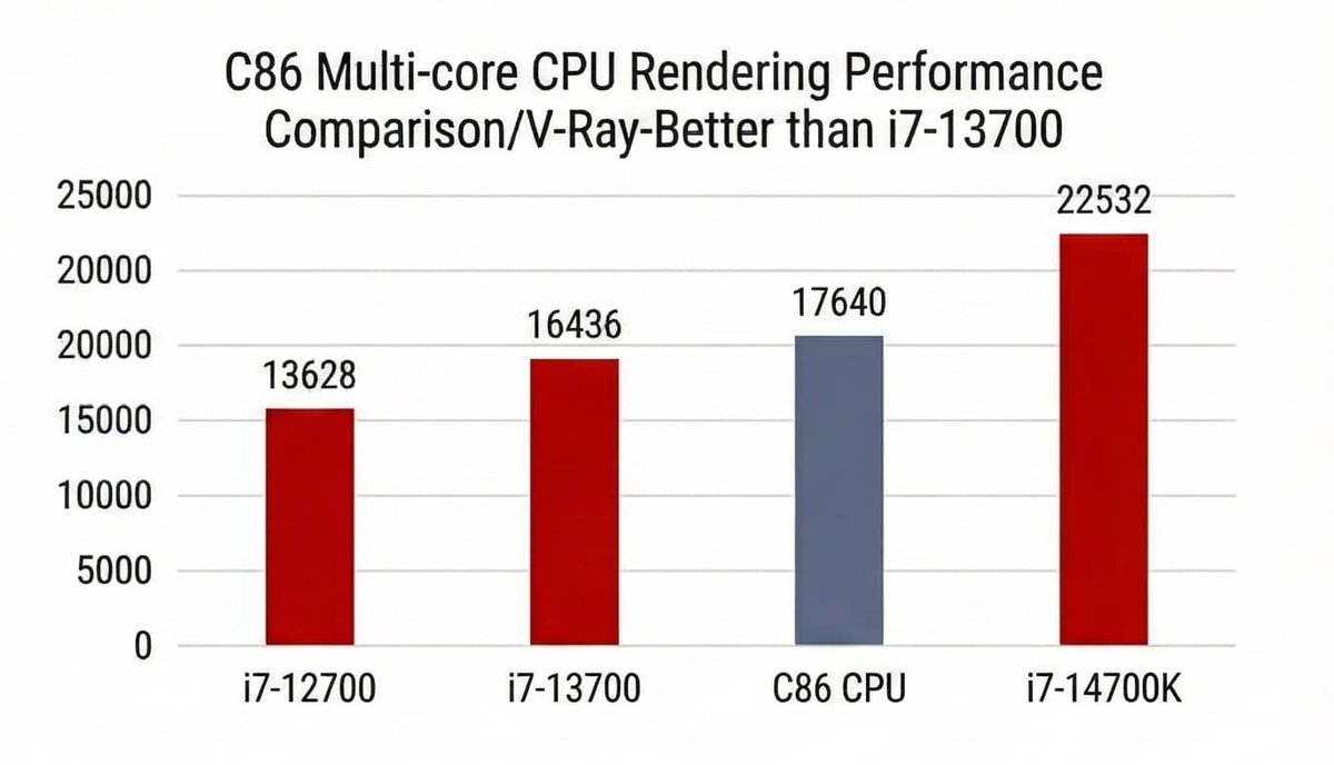 GameGPU_com's tweet image. en.gamegpu.com/iron/thunderob…

🖥 Thunderobot has unveiled gaming desktops powered by China’s Hygon C86 16-core CPUs. Debuted at a local eSports event, these PCs target the mainstream segment and outperform the Core i7-13700 in multithreaded V-Ray benchmarks.

🚀 Built with dual…