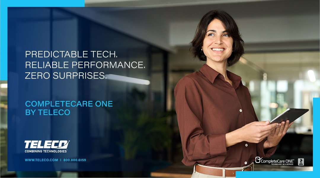 TELECOinc's tweet image. Predictable tech. Reliable performance. Zero surprises. TELECO’s TaaS &amp;amp; CompleteCare ONE give you fully managed, scalable tech with one predictable monthly plan—no downtime, no surprise costs. bit.ly/4lfQcjt 

#CompleteCareONE #TaaS #TELECO