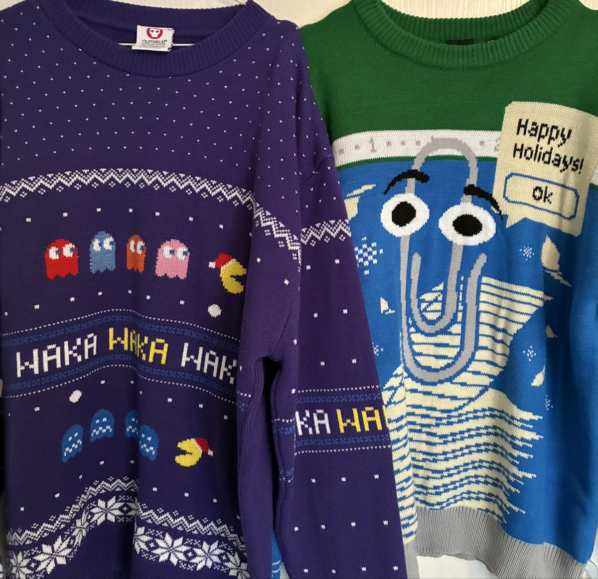 HeikoBrenn's tweet image. I’ve heard an Ugly Christmas Sweater Contest is happening next week at #ESPC. Now I’m faced with a tough decision: which festive sweater should make the trip? 🧑‍🎄🎄🎅 #ESPC25”