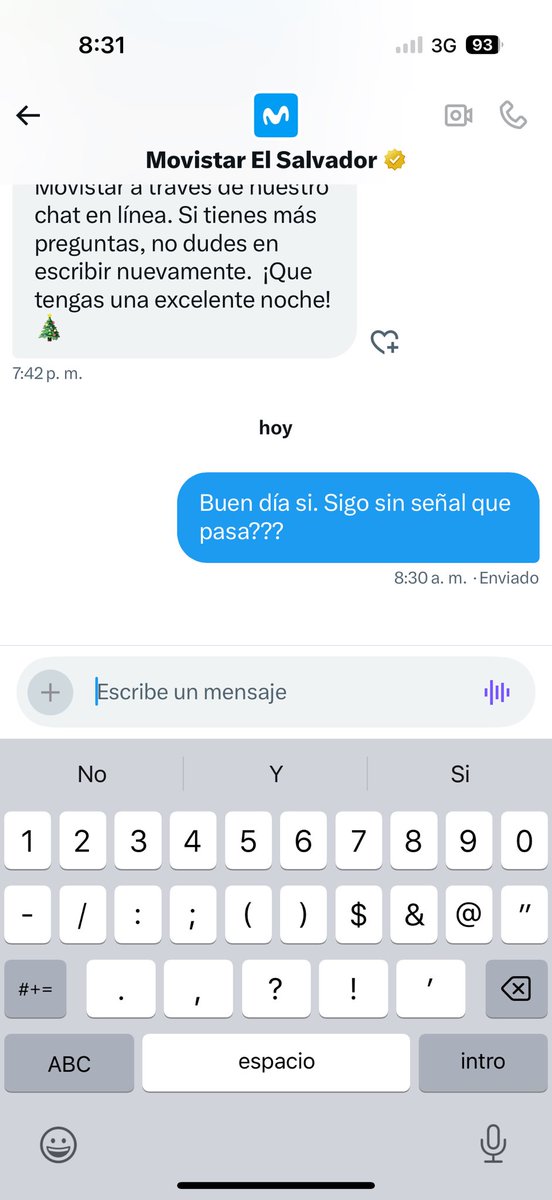 darkangell05's tweet photo. @movistar_sv  después de más de 20 horas de haber reportado  aún no tengo señal https://t.co/4J5bz5t7z2