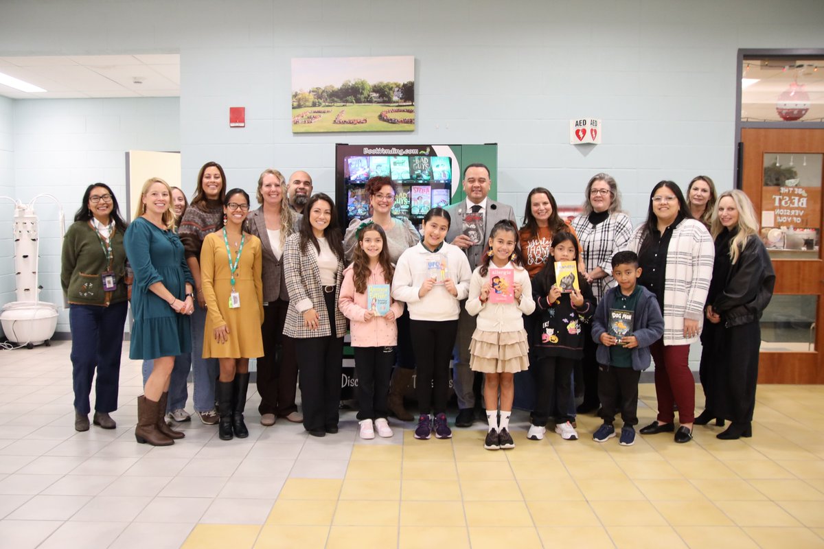 Today we held a ribbon-cutting ceremony for our new Book Vending Machine — a fun and creative way to inspire a love of reading in all our students. Here’s to countless stories ahead for our GLC learners!