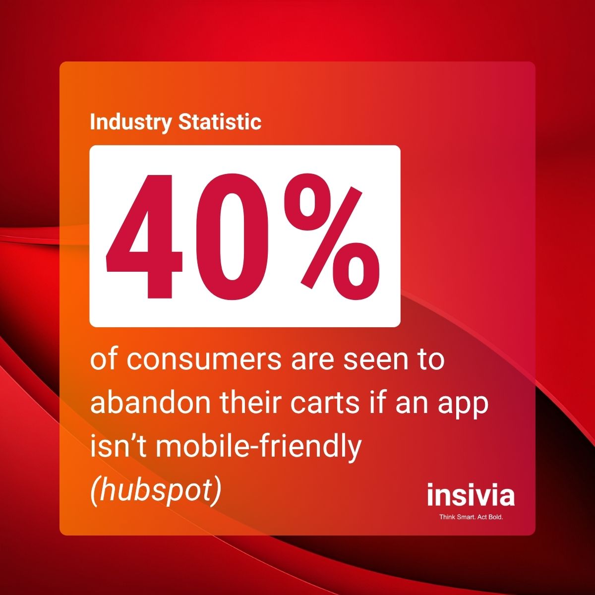 insivia's tweet image. 40% of consumers abandon their carts if an app or site isn’t mobile-friendly. (Source: HubSpot) In other words—poor mobile design doesn’t just hurt UX, it kills conversions. #UXDesign #MobileOptimization #DigitalExperience #ConversionRateOptimization #Insivia