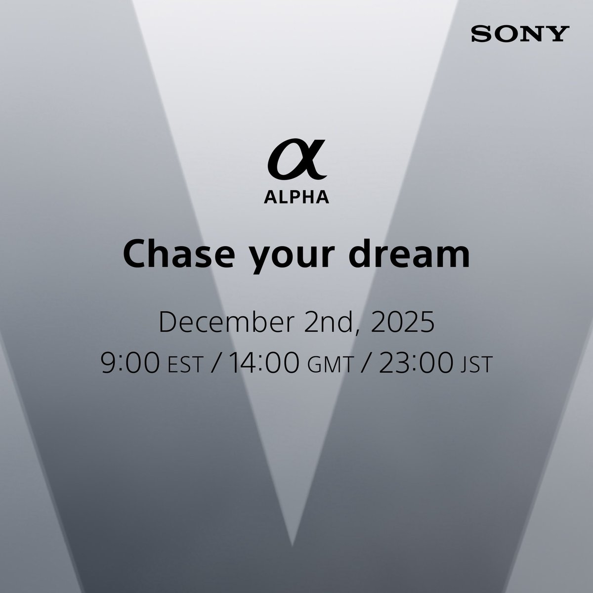 SonyAlpha's tweet image. Mark your calendars. #SonyAlpha