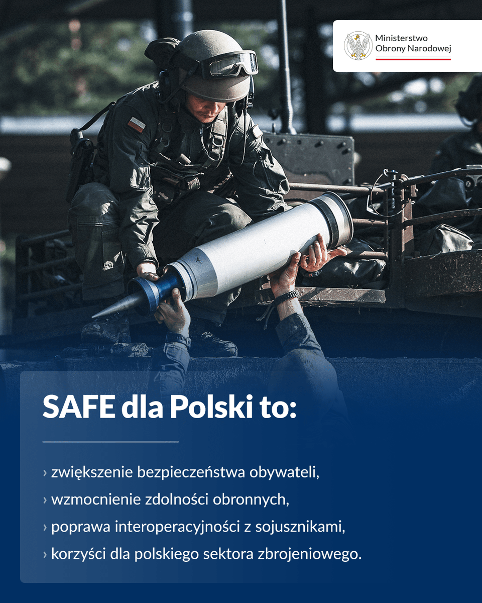 MON_GOV_PL's tweet image. Wicepremier W. @KosiniakKamysz: Polska ambitnie wystąpiła o znaczną pulę programu europejskiego #SAFE i uzyskała zapewnienie o możliwości skorzystania  43,7 mld euro. Prawie 44 mld  euro ze 150 to jest pula pieniędzy przeznaczonych, które Polska może wykorzystać, jeżeli…
