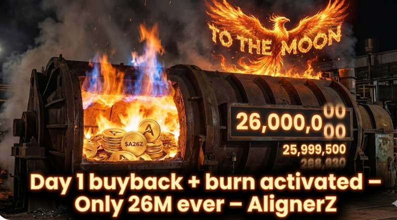 Paper hands watching from the sidelines while we lock 3 years and buy $A26Z cheaper than the team’s coffee. AlignerZ is the ultimate flex on weak hands!