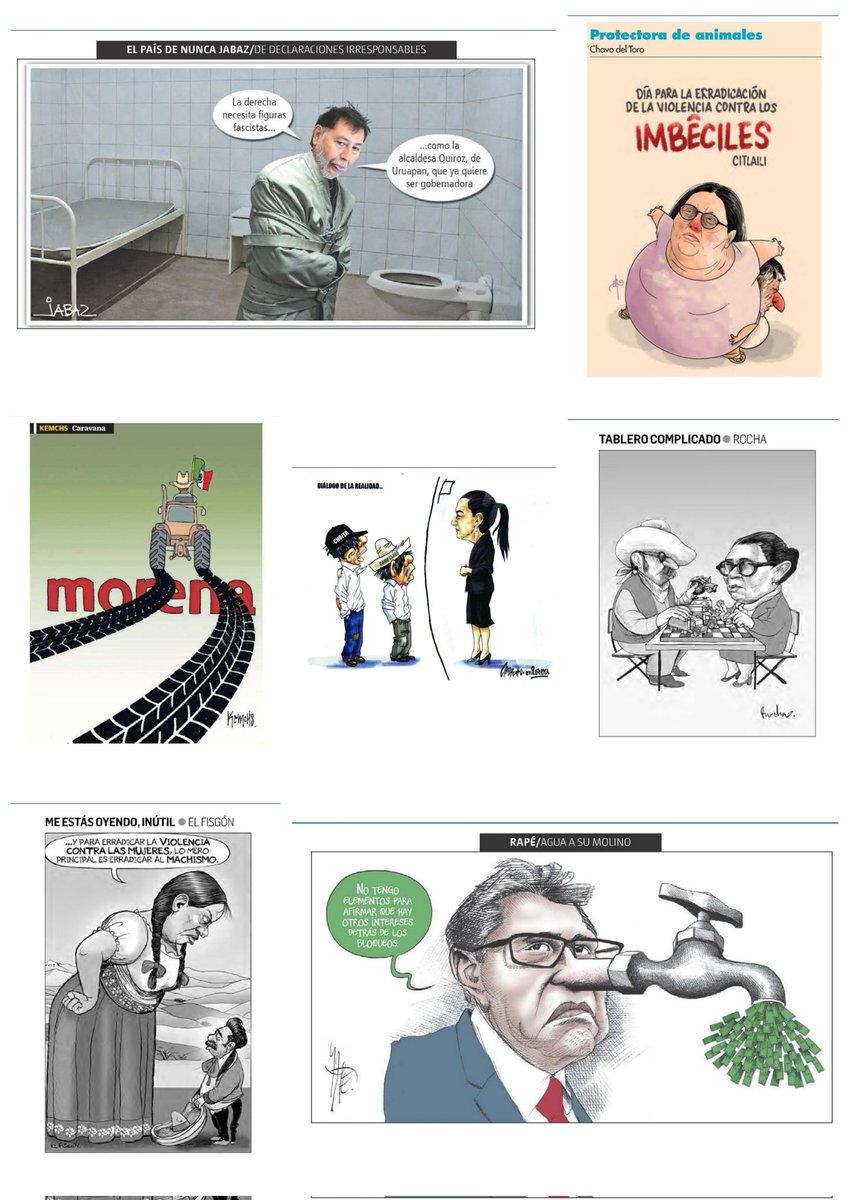 castroclemente's tweet image. Las #PrimerasPlanas 
#Portadas 

Hay #monos enloquecidos 

EsTT: Fernández Noroña por sus ataques a Grecia Quiroz; Gobernación y #bloqueos Alejandro Fernández 
#MañaneraDelPueblo
#KornoAtolondrado 

#TromposyPirinolas
#FelizMiércoles