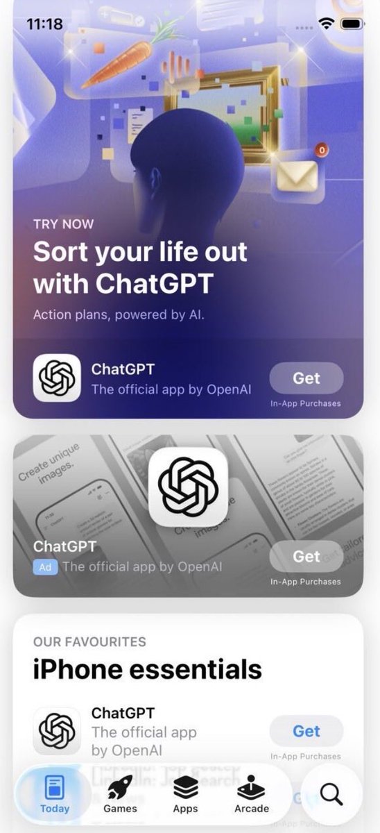 phlpcrlsn's tweet image. ChatGPT and App Store

sitting in a tree

K-I-S-S…